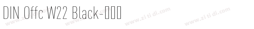 DIN Offc W22 Black字体转换